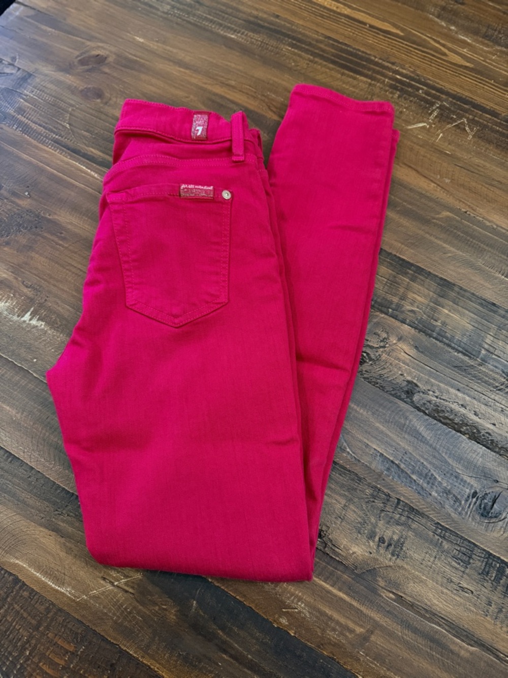 7 for All Mankind 🩷 Fuchsia Pink skinny ankle